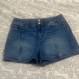 High Rise Denim Shorts